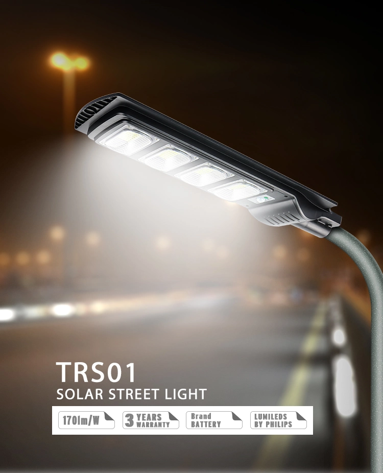 Wholesale Custom Aluminum Outdoor Road Garden Flood Lighting Waterproof IP67 50W 100W 150W 200W All in One Automatic Bifacial LED Solar Street Light