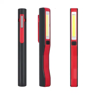 Atacado qualidade mini portátil inspeção holofote bolso clipe magnético cob led lâmpada de trabalho recarregável penlight quente led luz de trabalho