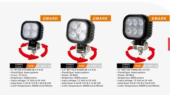 ECE R10 Oval 30W 5.5 polegadas CREE LED Flood Work Light para Trator Agrícola Empilhadeira Máquinas Florestais Heavy Duty (GT16215)