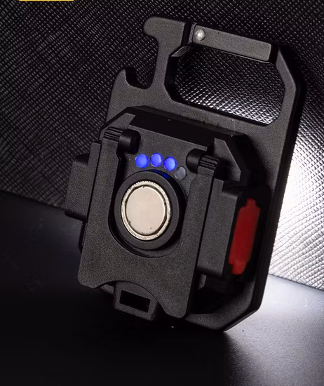 Warerproof Mini COB Lanterna Recarregável 500 Lumen Bolso Suporte Portátil Chaveiro Luz