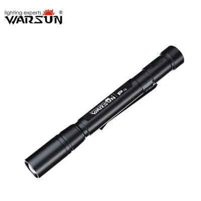 Warsun novo estilo portátil xpe led mini lanterna de alta qualidade caneta lâmpada bolso tocha caneta portátil luz com clipe