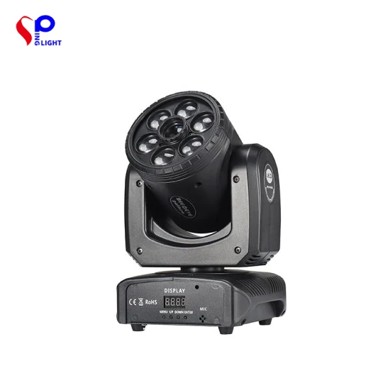 Iluminação de palco 6PCS Bee Eyes RGBW 4in1 Moving Head DJ Light